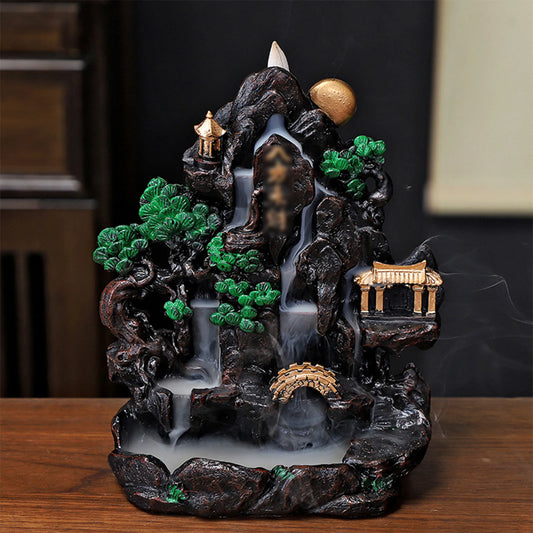 1-Piece Resin Eight Directions Fortune Incense Holder