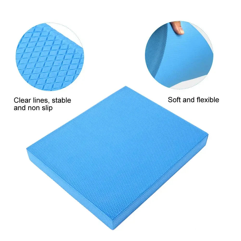 Balance Pad, Non-Slip Foam Mat & Ankles Knee Pad Cushion for Core Balance and Strength Stability Training, Yoga & Fitness