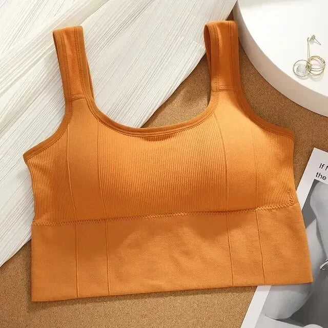 Breathable Sports Bra Anti-Sweat Fitness Top Women Seamless Yoga Bra Shockproof Crop Top Push Up Sport Bra Gym Workout Top