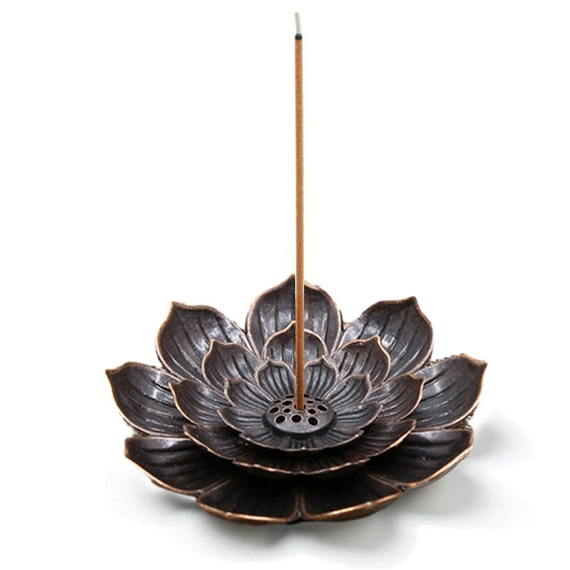 Lotus Incense Burner | Stick Holder with Detachable Ash Catcher