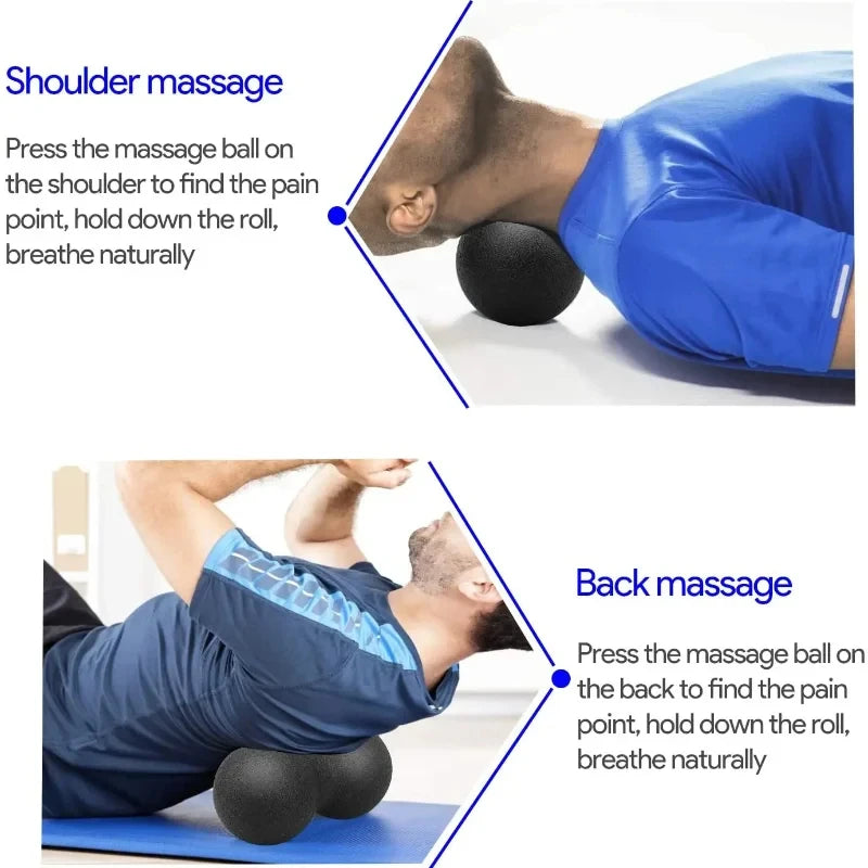 Yoga Peanut Balls Body Massage Fascia Ball Suit Foam Block High Density Muscle Relaxation Lacrosse Exercise Fitness Relieve Pain