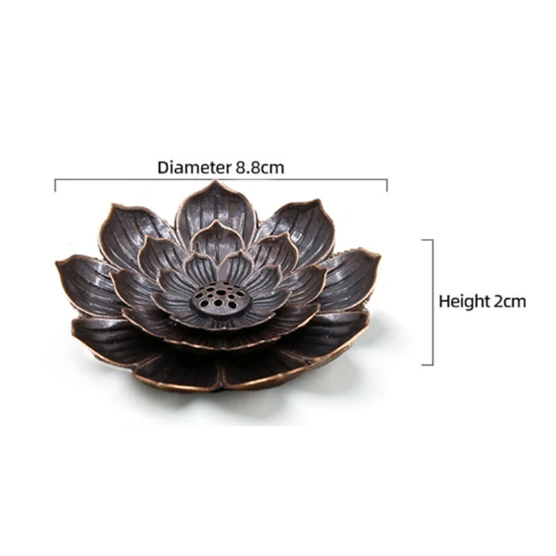 Lotus Incense Burner | Stick Holder with Detachable Ash Catcher