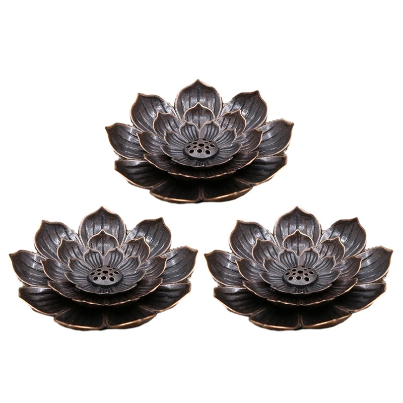 Lotus Incense Burner | Stick Holder with Detachable Ash Catcher