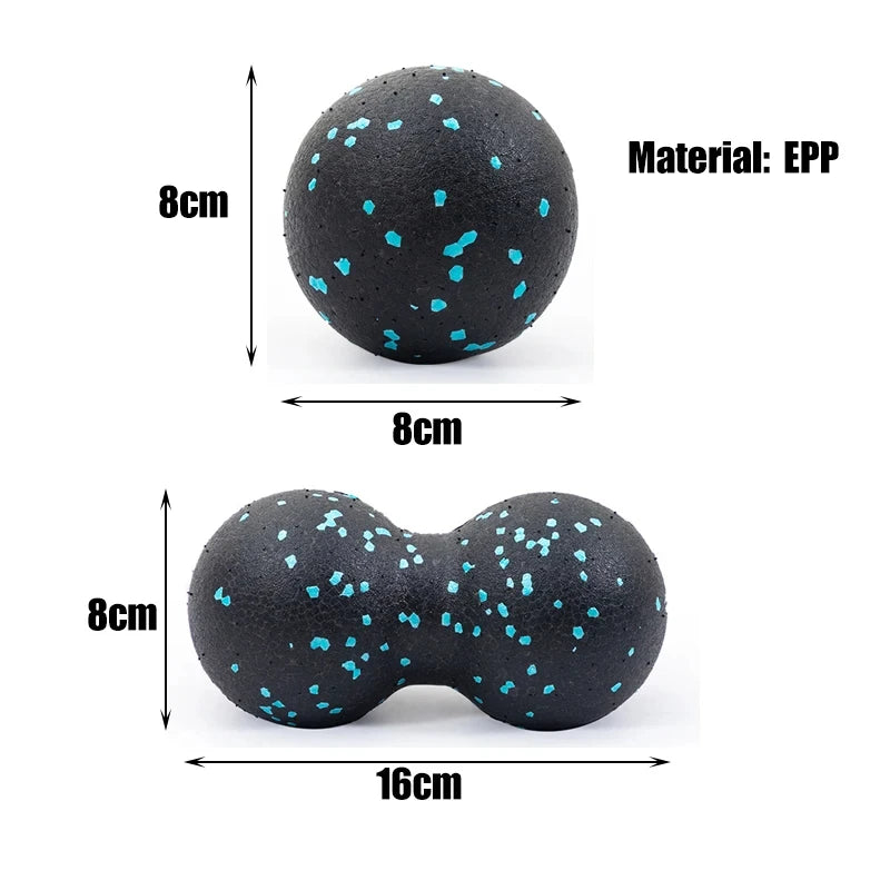 Yoga Peanut Balls Body Massage Fascia Ball Suit Foam Block High Density Muscle Relaxation Lacrosse Exercise Fitness Relieve Pain